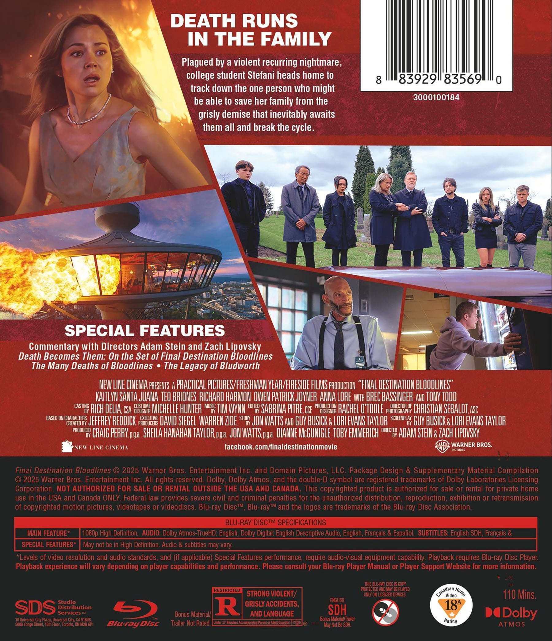 Final Destination 6-Film Collection Blu-ray, Horror, New Line
