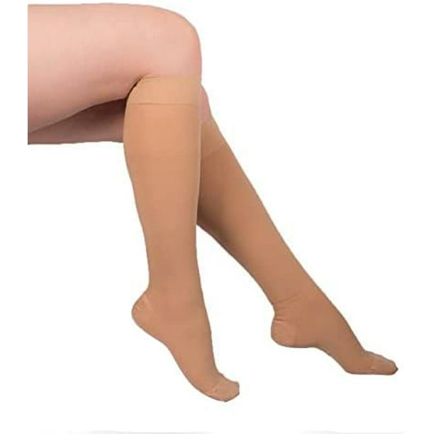 EvoNation Surgical Opaque 3040 mmHg Compression Stockings, Knee High, Men