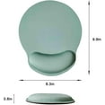 thumbnail image 6 of Mouse Pad with Wrist Support, Ergonomic Mouse Pad with Memory Foam Wrist Rest Cushion, Non- Rubber Base Gaming Mice Pad for Home Office Computer Laptop, Green, 6 of 14