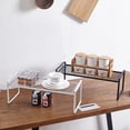 thumbnail image 3 of OULII Baking Tray Storage Rack Iron Simple and Elegant Kitchen Shelf Black 1Set, 3 of 4