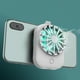 thumbnail image 3 of Ventilador de refrigeración para teléfono móvil, enfriador de juegos, USB, inalámbrico, con clip trasero, disipador de calor para teléfono, ajustable, color blanco, 3 of 4