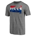 thumbnail image 2 of Men's  Heather Gray Buffalo Bills Square Off Tri-Blend T-Shirt, 2 of 3