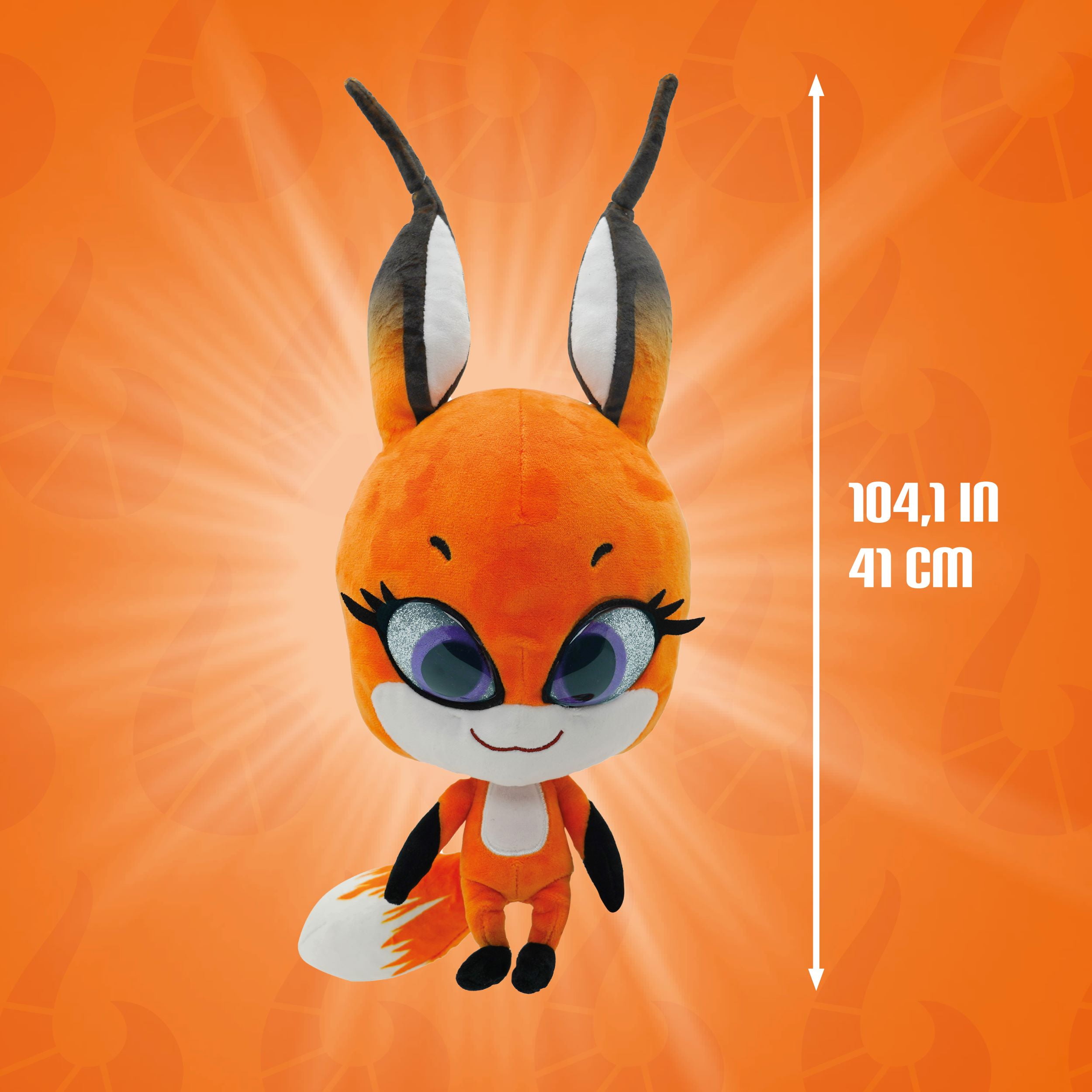 Miraculous Ladybug - Kwami Mon Ami Trixx, 9-inch Fox Plush Toys