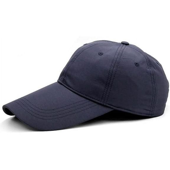 4.3" Long Bill Baseball Cap,Oversize Unstructured Quick-Drying Dad Running Hat