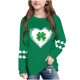 thumbnail image 1 of Blusas y camisas de manga larga con cuello redondo, moda del Día de San Patricio, blusa informal con estampado bonito de manga larga para niños y niñas., 1 of 5