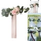 thumbnail image 5 of Respaldo de silla Flor artificial Cintas florales Decoración PEW Decoración de artificial rústica Accesorios de fotografía para rosado Macarena boda, 5 of 8