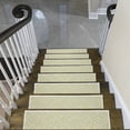 thumbnail image 2 of Sisal Design 9" X 28" Stair Treads - 70 % Cotton Anti-Slip Carpet Strips for Indoor Stairs-Easy to Install Stair Treads with Double Adhesive Tape-Safe, Extra-Grip, 4-Pack-Banana Cream Yellow, 2 of 9