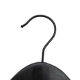 thumbnail image 3 of NAHANCO #20217BH 17" Black Wooden Top/Shirt Hangers with Black Hook (Pack 0f 100), 3 of 6