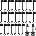 thumbnail image 5 of 50 PCS Black Pour Spout Covers Pourer Dust Caps Liquor Pourer Cover PVC Material PVC Bottle Caps Beverage Dispenser Caps, 5 of 5