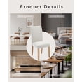 thumbnail image 3 of Juego de 2 Sillas de Comedor con Respaldo Curvo Ergonómico, Sillas de Cocina Modernas Tapizadas con Estructura de Madera, 3 of 8