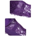 thumbnail image 4 of Women Lace Bra with Underwire Thin Padded Plus Size Bras, 4 of 8