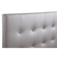 thumbnail image 5 of Super Nova Light Grey Twin Upholstered Tufted Panel Headboard, 5 of 5
