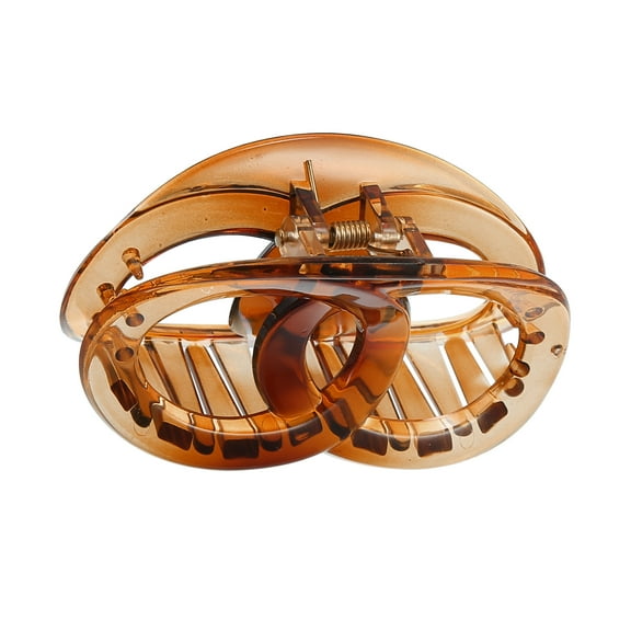 Vocoste Hair Accessories No Slip Grip Plastic Hair Clip Brown Claw Clip for Women Girls 3.27"