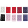 thumbnail image 1 of 10PC Women's Bra Extenders Brassiere Extension Hooks Narrow 3 Rows 2 Buttons Bra Underwear Extension Buckle (Random Color), 1 of 2
