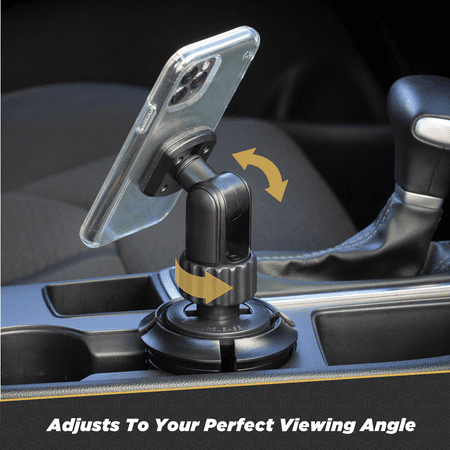 Scosche - MagicMount Cup Holder Mount for Most Cell Phones - Black