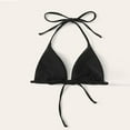 thumbnail image 6 of Siilsaa Swimsuit Top Women Halter Bikini Top Only Retro Swimsuit Top Push Up Bathing Suit Top No Bottom Black,S, 6 of 8