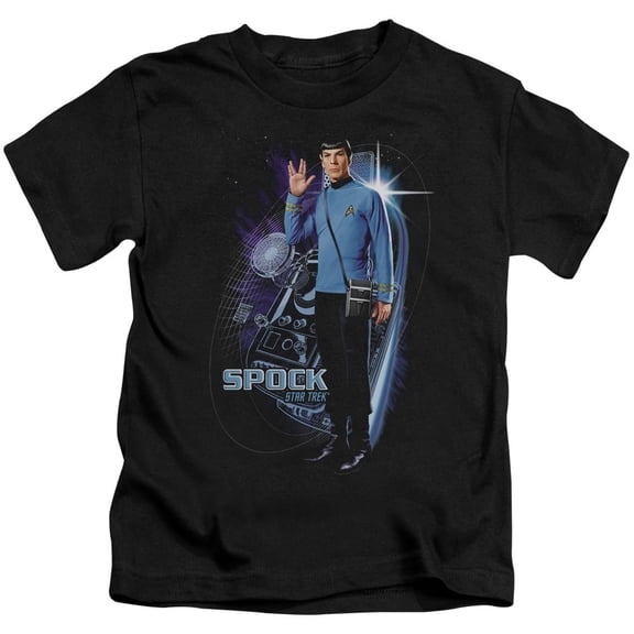 Star Trek Galactic Spock Youth 18/1 T-Shirt Black