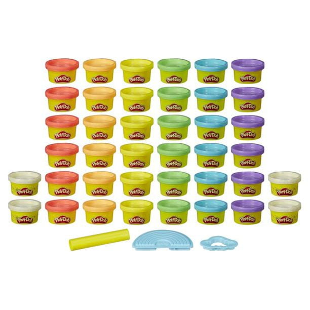 Play Doh Rainbow Pack With 8 Colors of 2 Oz Containers ~ Factory Sealed