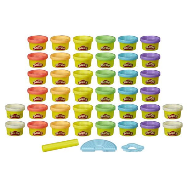 Play-Doh Ultimate Rainbow 40 Pack, Mini Play-Doh Cans - 40 Ounces - image 2 of 5
