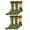 Nut Cracker Camo, variant on Gilbin's Mens Soft Stretchy Christmas Holiday Cool Casual Dress Socks, Assorted Designs Size 10-13 (Palm Tree Blue Grey)