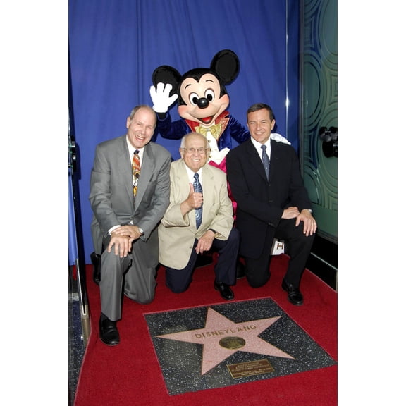 Michael Eisner, Johnny Grant, Robert Iger, Mickey Mouse At Arrivals For Hollywood'S Historic Trust 50Th Anniversary Of