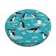 thumbnail image 1 of Disketp Penguins On The Ice In The Sea Funda Redonda para Taburete, Funda de Cojín para Silla de Bar Suave y Elástica-14 inch, 1 of 1