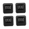 thumbnail image 1 of Juego de 4 ruedas giratorias para muebles, profesionales, flexibles, 360 grados Negro, 1 of 9