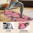thumbnail image 4 of Chihuahua and Flower Florals Hot Yoga Mat Towel Non Slip for Hot Yoga - Quick-Drying Yoga Mat Cover with 4 Corner Pockets with Travel Bag - Hot Yoga Towel Non Slip 74"x26", 4 of 6