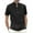Black, variant on Kovlvoll Mens Shirts Lightweight Cotton Linen Buttons V Neck Short Sleeve Shirt Summer Casual T-Shirt with Pocket