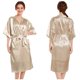 thumbnail image 1 of Bata de baño lisa de color liso para mujer, cárdigan largo de satén de primavera y otoño, suéter de lana, vestido de mañana para dama de honor y novia, 1 of 6
