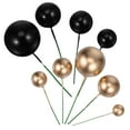 thumbnail image 4 of Raindrops 66 Pcs Cake Topper Balls Foam Gold Black Assorted Color For Party Planners, 4 of 8