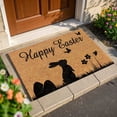 thumbnail image 6 of CoreLiving Spring Welcome Mat Outdoor Easter Bunny Doormat Non Slip Front Door Rug for Porch Entryway Floor Decor Rabbit Design Indoor Outdoor Layered Mat, 6 of 8