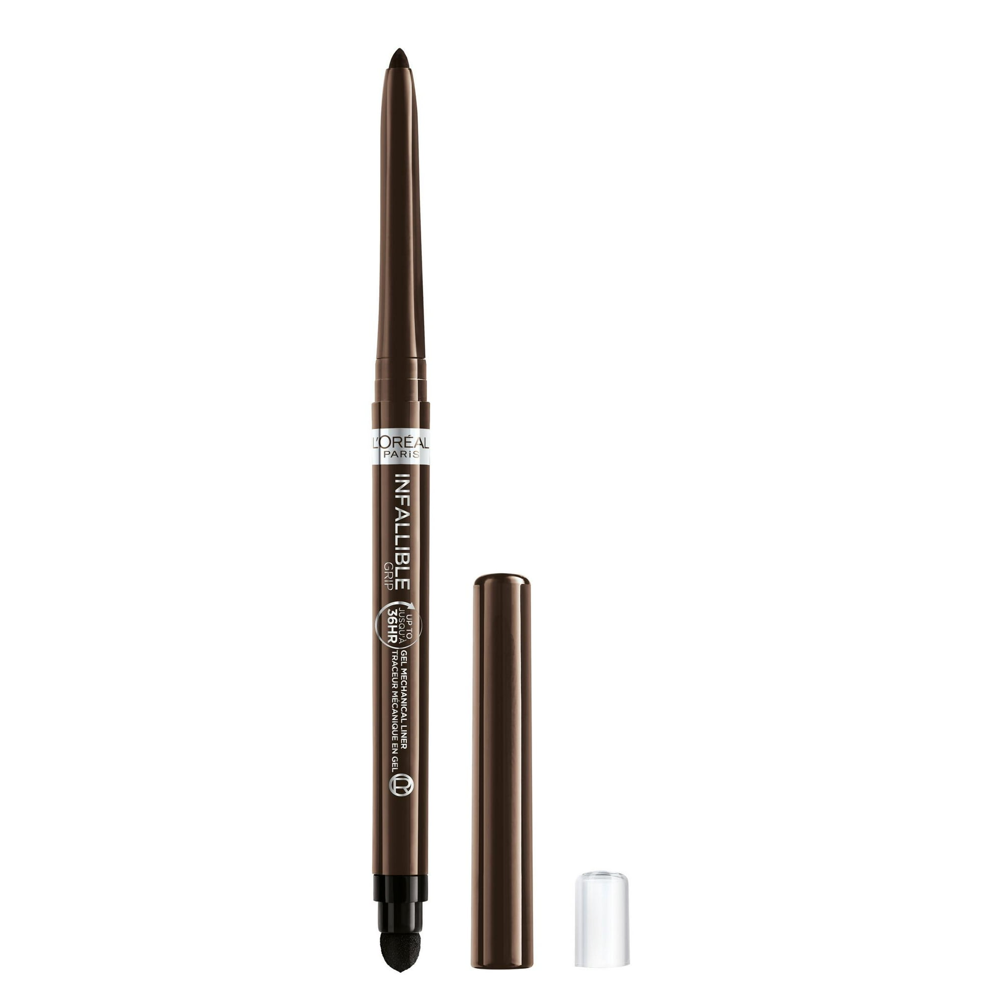 L'Oreal Paris Infallible Grip Mechanical Eyeliner Pencil, Waterproof Gel Eyeliner, Brown Denim, 0.011 oz
