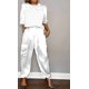 thumbnail image 1 of Conjunto de dos piezas de satén para mujer, traje holgado informal, Camiseta con cuello redondo, pantalones largos, chándal elegante, moda de primavera y verano, 1 of 5