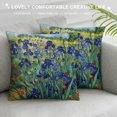 Autua Flowers Field Impressionism Graphic Decorative Cushion Throw