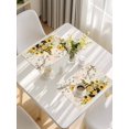 thumbnail image 5 of Gnomes Sunflower Placemats Set of 6, Bees Branches Floral Watercolor Placemats for Dining Table, Place Mats for Kitchen Tabletop, Waterproof Wipeable Dining Table Mats Set, 5 of 9