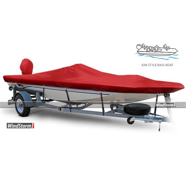 WindStorm WSJB2296B Cover for Jon Style Bass Boat Outboard Motor 22. 6