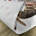 thumbnail image 5 of Ambesonne Pug Place Mats Set of 4, Native Style Bonnet Dog, Standard Size, Red Black Tan, 5 of 6
