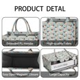 thumbnail image 4 of Large Capacity Tote Bag,Pug and Love Heart Handbag Fashion Luxury Tote Bag,15.7"x13"x 5.1" Inches,Laptop Compatible, 4 of 6
