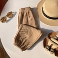 thumbnail image 5 of Gubotare Baby Wide Leg Pants Baby Long Bloomers Soft Cotton Harem Pants for Boys Girls 18 24 Months (Khaki,18-24 Months), 5 of 8
