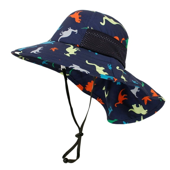 Toddler Baby Sun Hat Kids Summer UPF 50 for Boys Girls Adjustable Beach Hats with Bucket Wide Brim Age 6 Months-12 Years