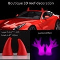 thumbnail image 1 of Decoración del techo del coche, cuerno de diablo, astas grandes, cuerno, accesorios exteriores del coche, pegatinas anticolisión universales, cuerno de rinoceronte, pegatinas tridimensionales para el, 1 of 3