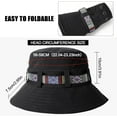 thumbnail image 2 of Bucket Hat Unisex, Braided Boho Style Fishsing Hat Wide Brim Sun Hat Summer UV Protection Beach Hat Outdoor's hat with Adjustable Chin Strap for Fishing Hiking Camping Travelling, 2 of 7