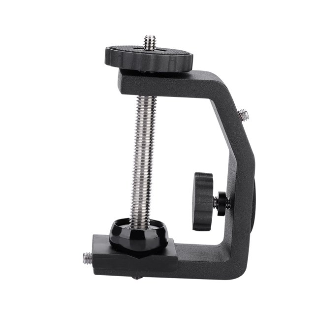 Soporte de clip de abrazadera ajustable en forma de C de metal resistente con tornillo de 1/4"