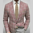 thumbnail image 2 of oqasdz Mens Blazer Casual Buckle Printed Fashion Soft Work formal Warm Business Wedding Party Banquet Coat Top,Size S, 2 of 9