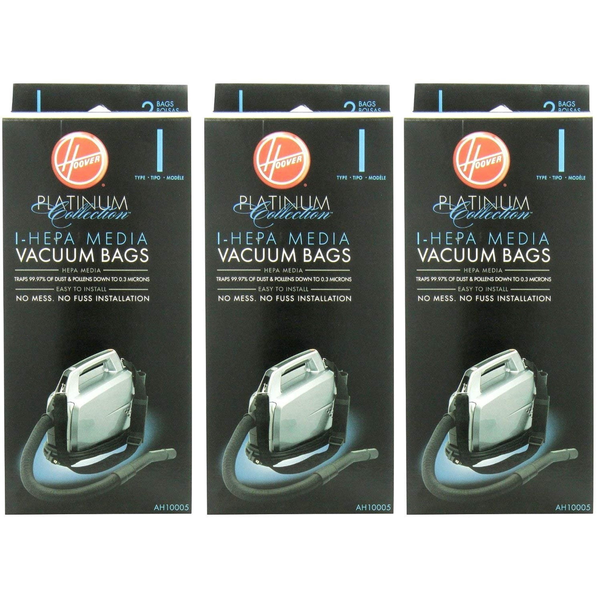 Hoover Type I Vacuum Bag Pack of 3 — Residential Use, Standard Application