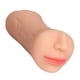 thumbnail image 4 of Ventosa segura para placer en solitario, tono de piel, juguete de masturbación, masajeador de pene de silicona suave de doble extremo, 4 of 8