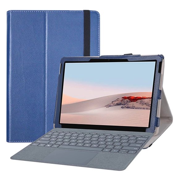 Labanema Microsoft Surface Go 2 2020 /Surface G0 10" 2018 Case, PU Leather Folio Stand Protective Case, Cover for Microsoft Surface Go 2 2020 /Surface G0 10" 2018 (Dark Blue)
