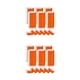 thumbnail image 2 of Inteprter 6 rollos de pulseras de papel para club nocturno, surtido de pulseras adhesivas para fiestas, Kit surtido, brazalete portátil para Naranja 2piezas, 2 of 6