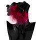 thumbnail image 2 of Pendientes de collar de mujer de nicho peludo con corbata de plumas dulce y fresca corta de fiesta excesiva color burdeos, 2 of 5